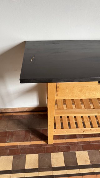 Cómoda de cocina madera con cajones