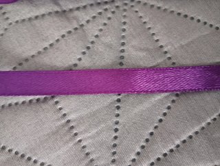 Lote cintas de raso (morado, naranja, azul)