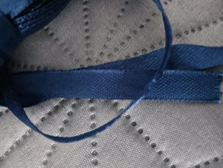 Lote cintas de raso (morado, naranja, azul)
