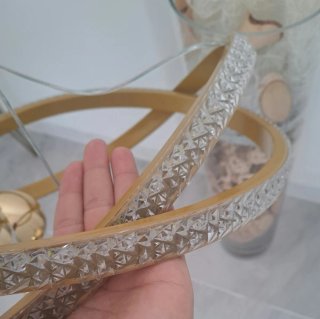 Lampadario a sospensione 4 pendenti led oro