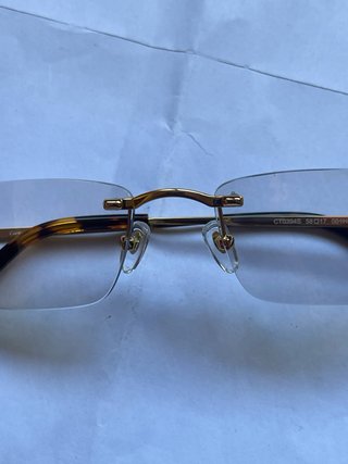 Gafas Cartier Doradas y Marrones