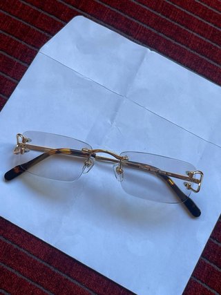 Gafas Cartier Doradas y Marrones