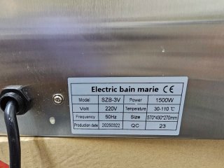 Baño María Eléctrico El Fumi 3 Cubetas