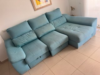 Sofá chaise longue reclinable y extensible