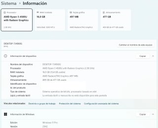 Lenovo IdeaPad 3 15 Ryzen 5 4500U 16GB RAM