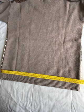 Jersey Algo Bonito lentejuelas beige y dorado
