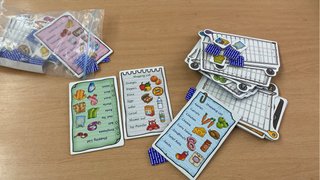 Juegos de mesa en inglés SHOPPING LIST