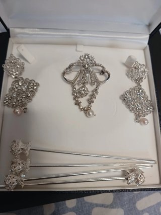 Aderezo plata niña, nuevo
