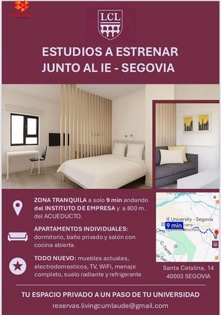 Estudio en alquiler en San Lorenzo - San Marcos en Segovia