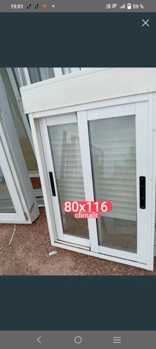 Puerta exterior blanca 89x210