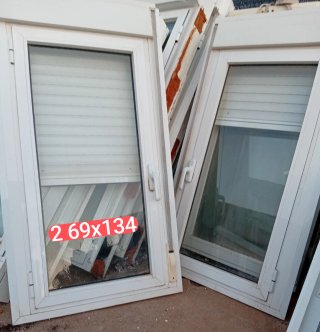 Puerta exterior blanca 89x210