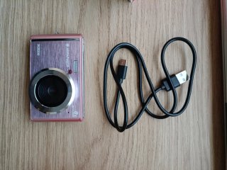 Cámara de fotos rosa
