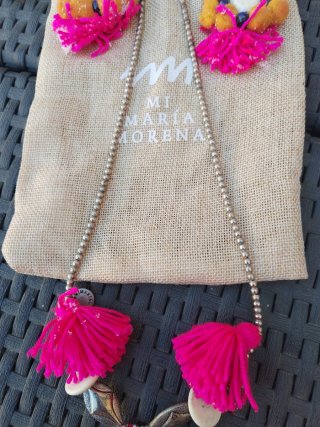 Conjunto collar y pendientes verano
