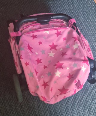 Silla de paseo niña rosa estrellas