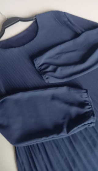 Blusa elegante blu