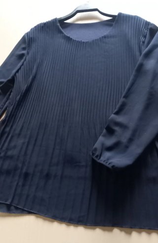 Blusa elegante blu