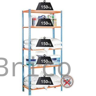 Estantería Metálica 1800x900x400 mm - 750 Kg