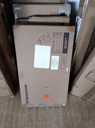 Cestino per bucato in bambù pieghevole con coperchio