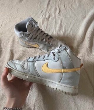 Nike Dunk High Grigio Bianco Giallo 39