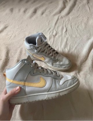 Nike Dunk High Grigio Bianco Giallo 39