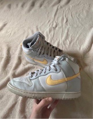 Nike Dunk High Grigio Bianco Giallo 39