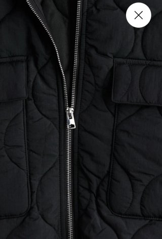 Chaqueta acolchada negra