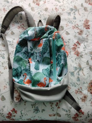 Mochila pequeña flamencos