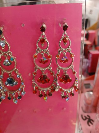 Pendientes largos de fiesta plateados precio unida