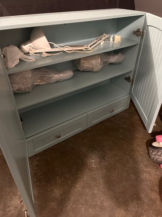 Mueble de baño con 2 cajones