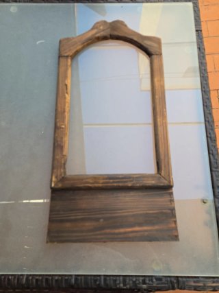 Marco de madera vintage: restaurar, espejo pizarra