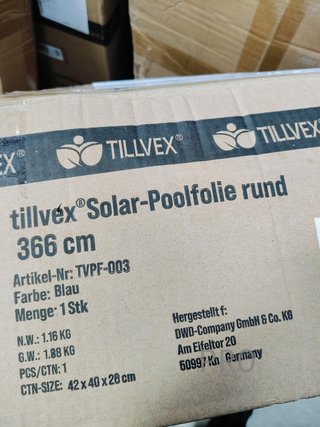 Copertura Solare tillvex per Piscine Rotonde Ø 305 cm