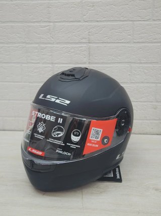 Casco Moto Modular LS2 Strobe II Negro Mate XL