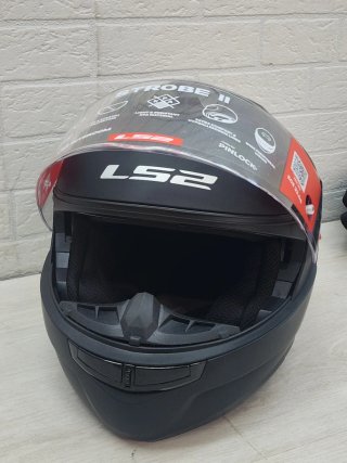 Casco Moto Modular LS2 Strobe II Negro Mate XL