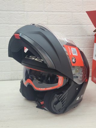 Casco Moto Modular LS2 Strobe II Negro Mate XL