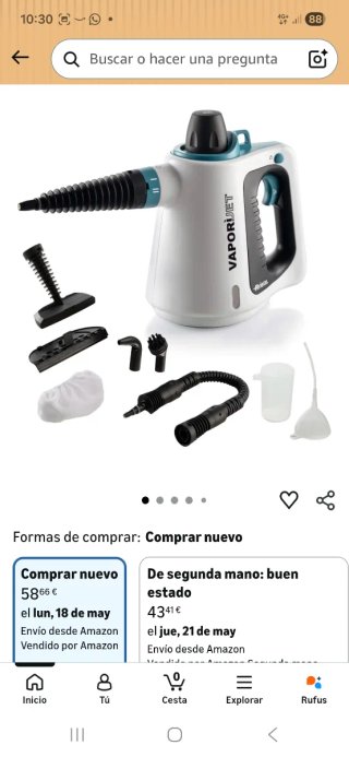 Ariete Vaporijet Limpiador a Vapor