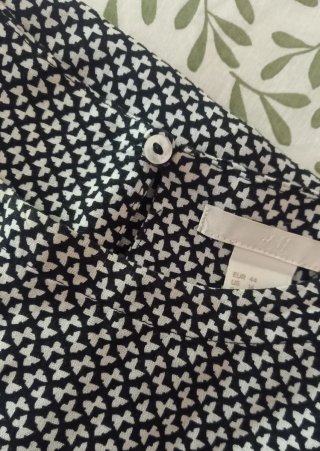 Abitino H&M mini nero/bianco taglia 44