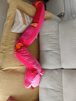 Peluche Serpiente Rosa Gigante Infantil