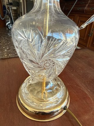 Lámpara vintage estilo cristal Bohemia años 70/80