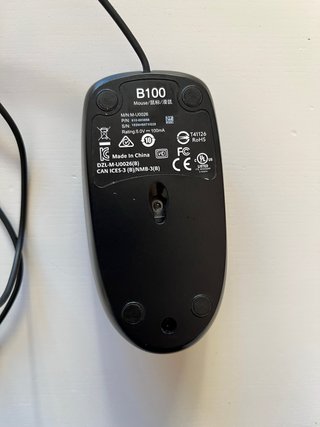 Ratón Logitech USB Negro