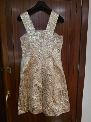 Vestido fiesta Roberto Verino dorado