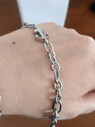 Bracciale uomo acciaio con ancora