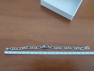 Bracciale uomo acciaio con ancora