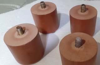 4 Patas Bsjas de Madera para Soieres, Muebles, etc
