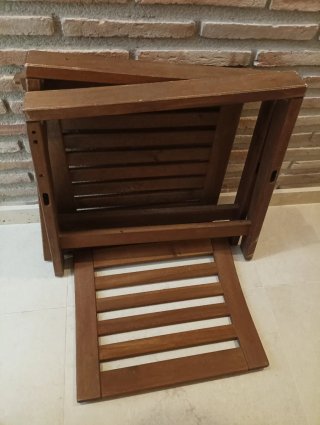 Sedia NÄMMARÖ IKEA da esterno in legno marrone