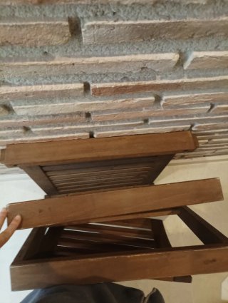 Sedia NÄMMARÖ IKEA da esterno in legno marrone