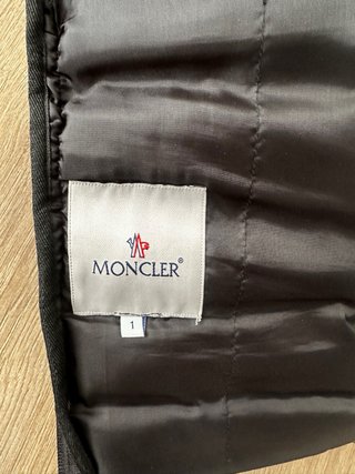 Giubbotto Moncler Nero Taglia 1 (equivalente a S)