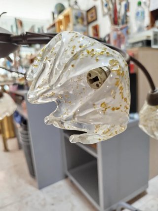 Lámpara de techo forja y cristal