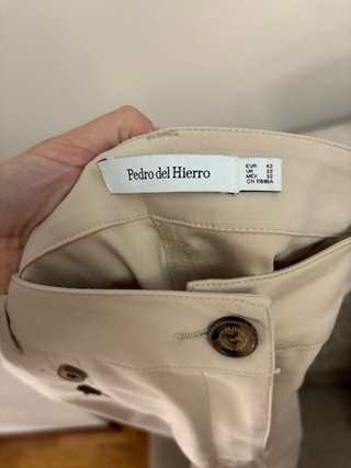 Pantalón Pedro del Hierro Beige Talla 42
