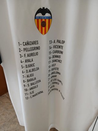 Camiseta Valencia CF Campeón 2002.