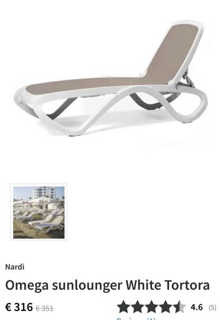 Tumbonas Nardi Piscina
